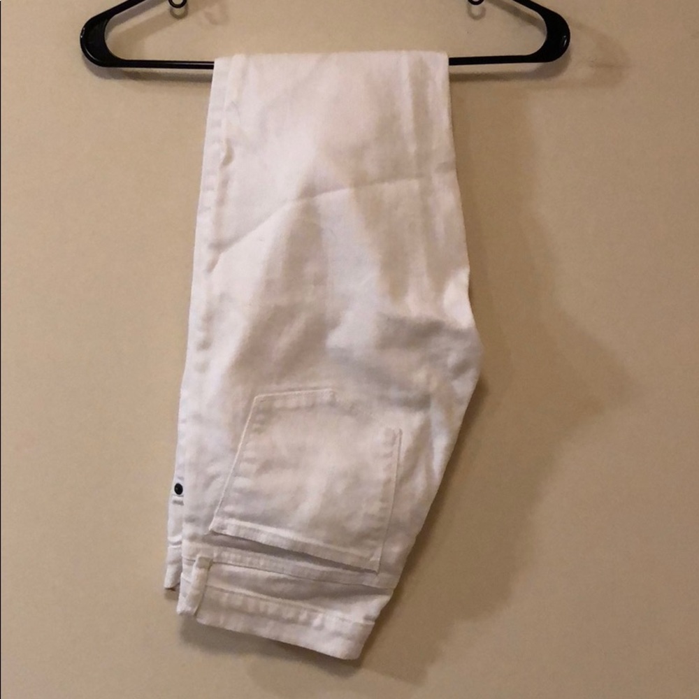White jeans, skinny, ankle length